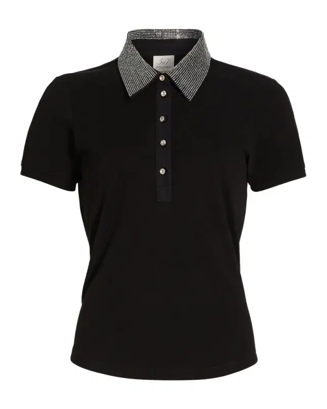 Likely Rupi Embellished Collar Top