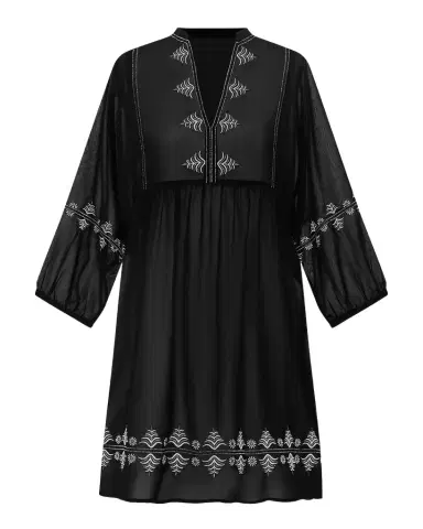 Miraclesuit Embroidered Mini Dress Coverup | Thumbnail 1