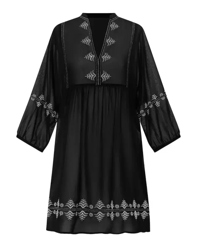 Miraclesuit Embroidered Mini Dress Coverup