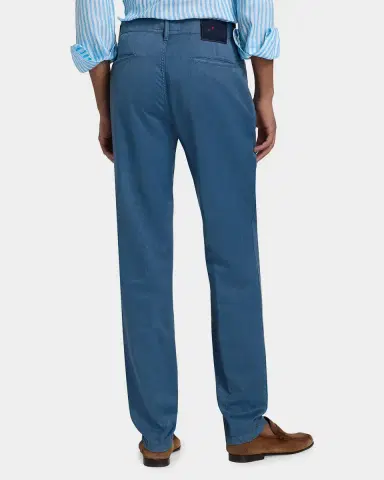 Kiton Men's Stretch-Cotton Straight-Leg Trousers | Thumbnail 3