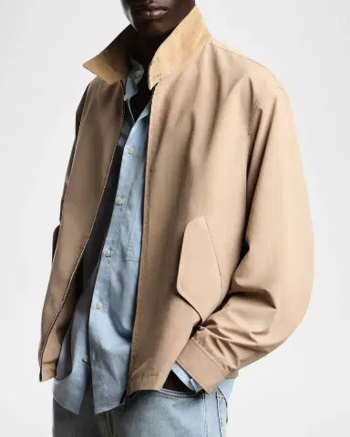 Emporio Armani Men 's Corduroy-Collar Jacket | Thumbnail 3