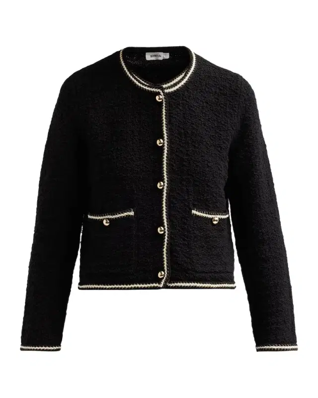 SIMKHAI Anouk Cotton Button-Front Jacket