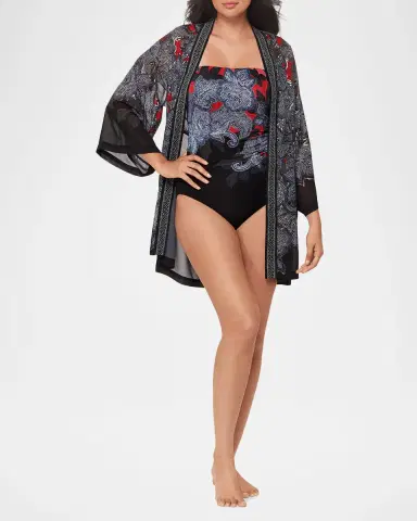 Miraclesuit Steel Magnolias Kimono Coverup | Thumbnail 4 Miraclesuit Steel Magnolias Kimono Coverup | Thumbnail 4