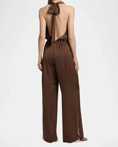 Ramy Brook Zahara Satin Wide-Leg Jumpsuit | Thumbnail 3 Ramy Brook Zahara Satin Wide-Leg Jumpsuit | Thumbnail 3
