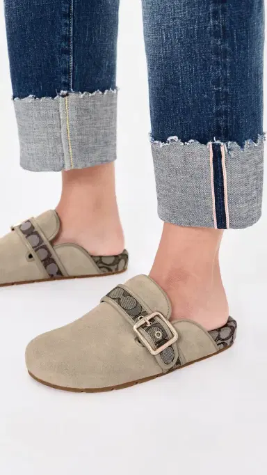 Coach Archival Buckle Clogs Oat 8 | Thumbnail 3