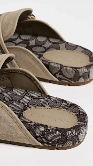 Coach Archival Buckle Clogs Oat 8 | Thumbnail 4