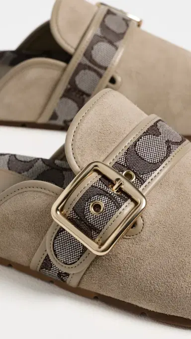 Coach Archival Buckle Clogs Oat 8 | Thumbnail 6
