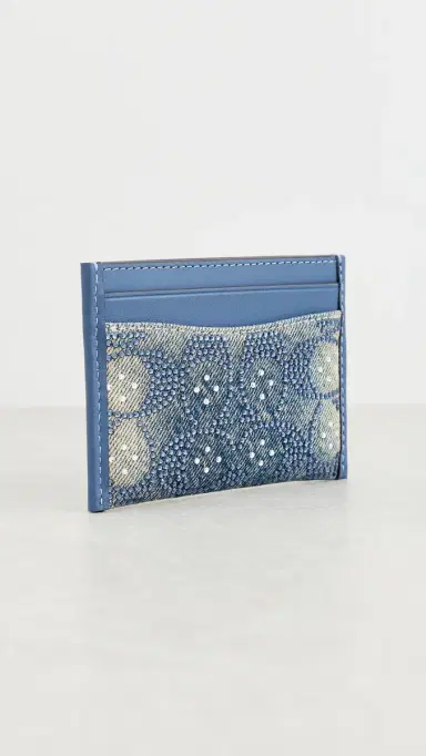 Coach Crystal Signature Denim Essential Card Case | Thumbnail 3