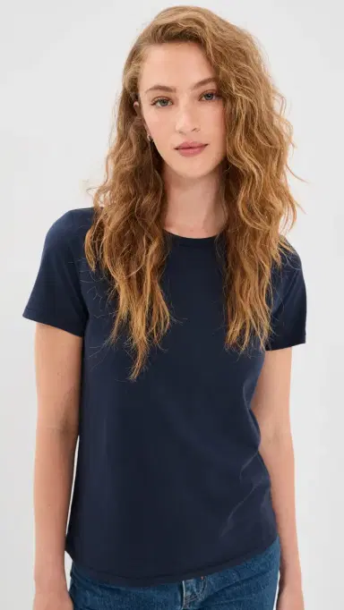 Jenni Kayne Slim Tee Navy | Thumbnail 2
