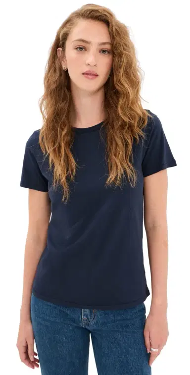 Jenni Kayne Slim Tee Navy | Thumbnail 1
