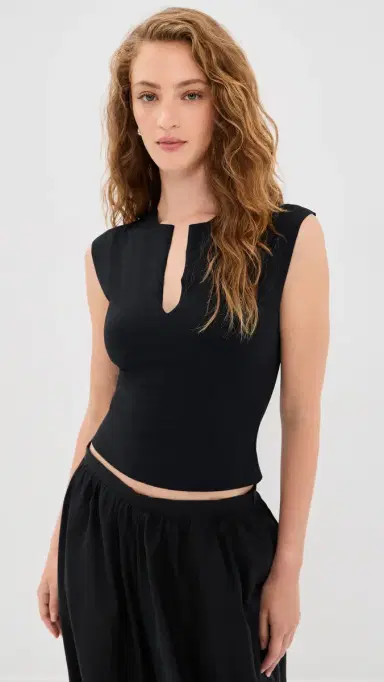 LIONESS Tribeca Blouse Noir | Thumbnail 2