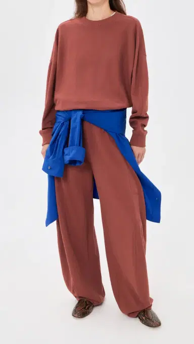 Tibi Petite ightweight Winslow Sweatpants Red Clay | Thumbnail 5 Tibi Petite ightweight Winslow Sweatpants Red Clay | Thumbnail 5