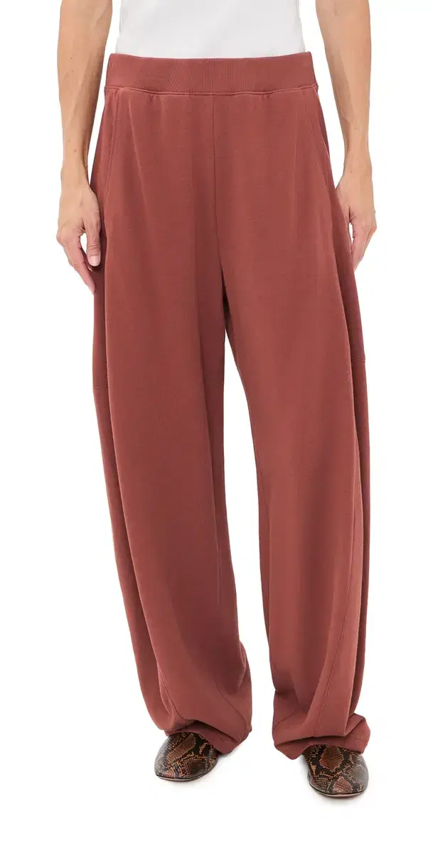 Tibi Petite ightweight Winslow Sweatpants Red Clay