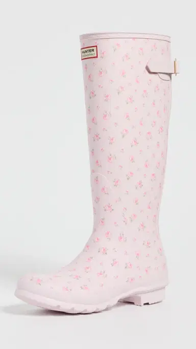 Hunter Boots Hunter x LoveShackFancy Original Tall Back Adjustable Boots Light Pink 61 | Thumbnail 2 Hunter Boots Hunter x LoveShackFancy Original Tall Back Adjustable Boots Light Pink 61 | Thumbnail 2