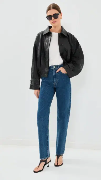 RÓHE Leather Blouson Jacket Black | Thumbnail 5 RÓHE Leather Blouson Jacket Black | Thumbnail 5