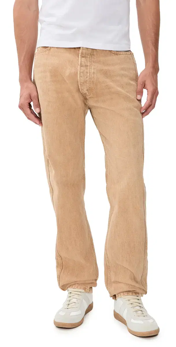 Rhude 90s Traxedo Denim Jeans Washed Brown
