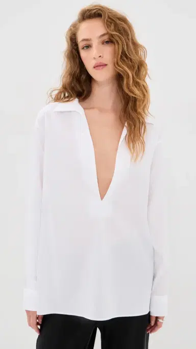 Comme Si Deep V Blouse | Thumbnail 2