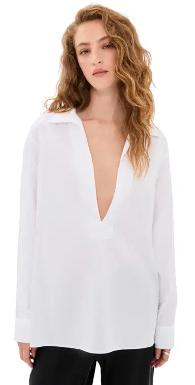 Comme Si Deep V Blouse | Thumbnail 1