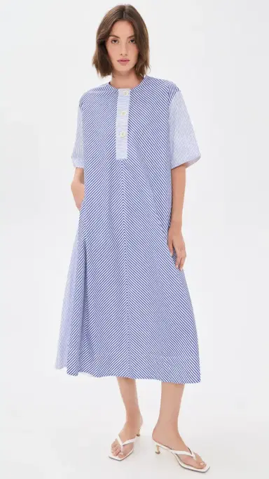 Lee Mathews Ivy Stripe Shirt Dress | Thumbnail 2 Lee Mathews Ivy Stripe Shirt Dress | Thumbnail 2