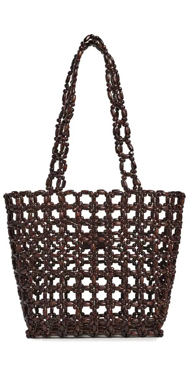Madewell Beaded Tote Stained Bead Multi One Size