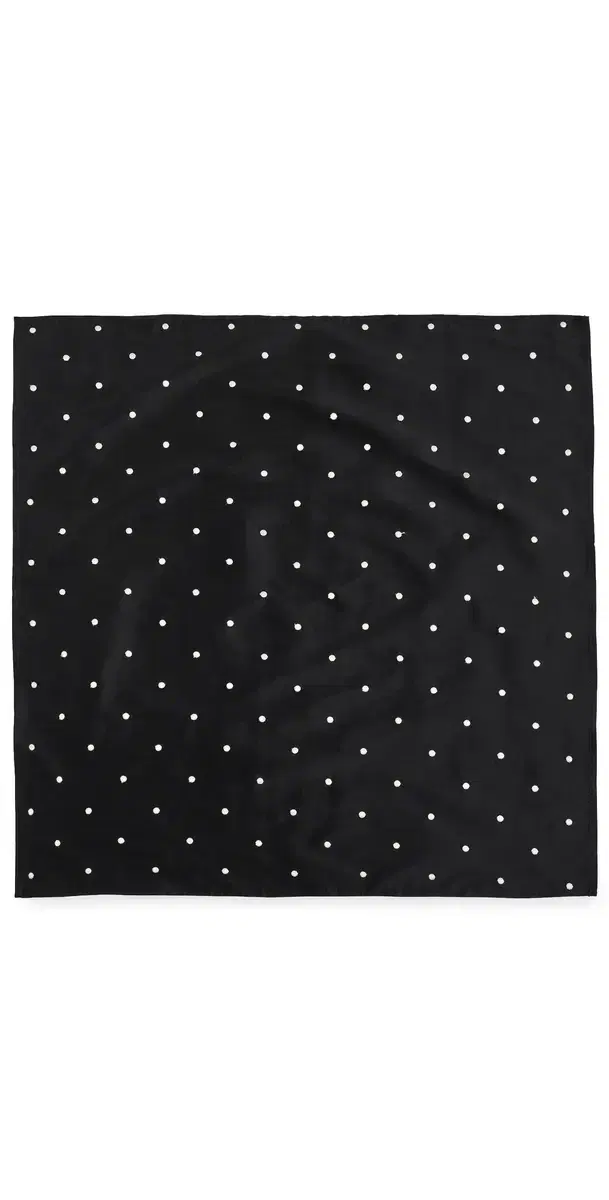 DONNI. The Taffetta Scarf Jet/Creme Polka Dots One Size