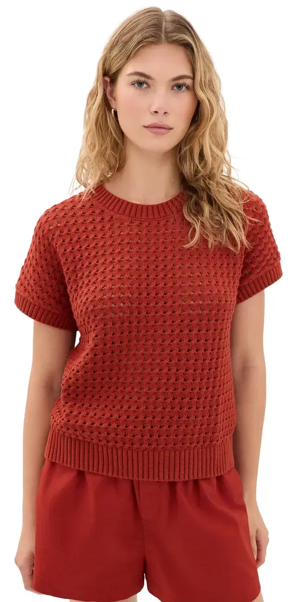 Varley Denny Knit Top Bossa Nova