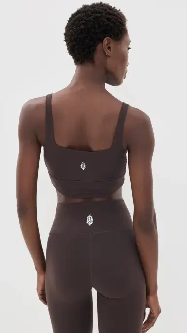 FP Movement Never Better Twist Crop Top Chocolate L | Thumbnail 3