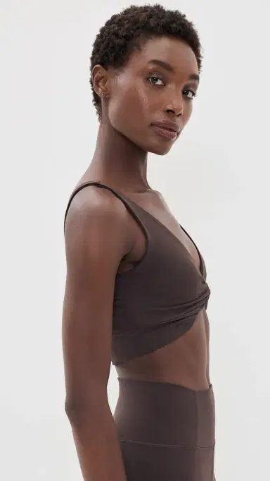 FP Movement Never Better Twist Crop Top Chocolate L | Thumbnail 4