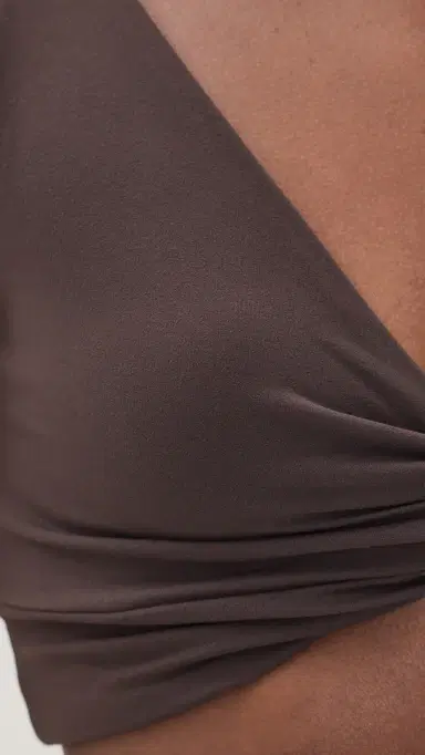 FP Movement Never Better Twist Crop Top Chocolate L | Thumbnail 6