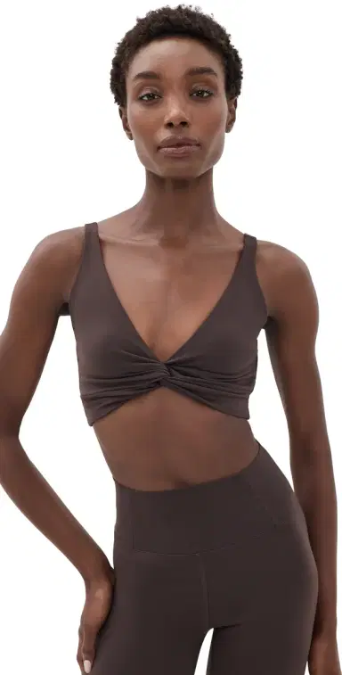 FP Movement Never Better Twist Crop Top Chocolate L | Thumbnail 1