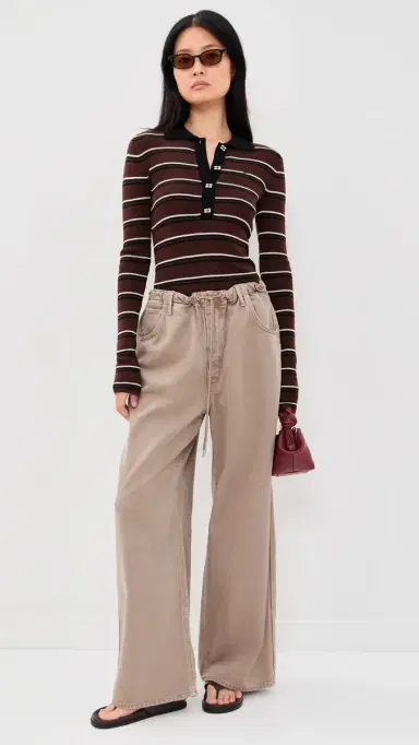Ganni Mini Ribbed erino Polo ulticolour | Thumbnail 5
