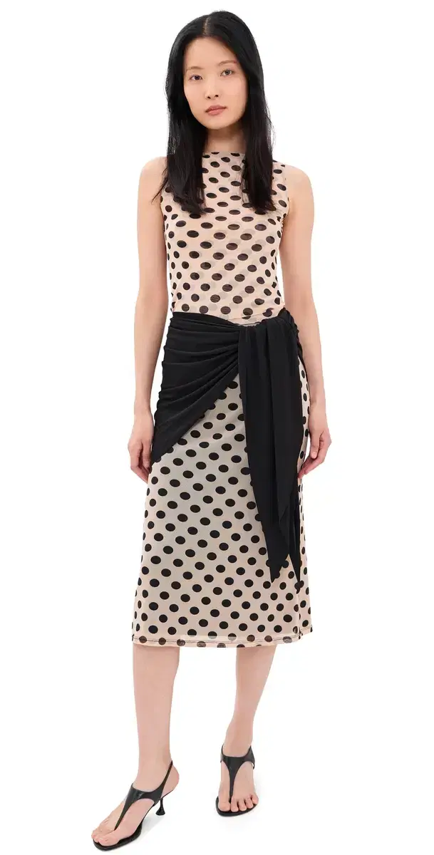 Norma Kamali Triangle Scarf Skirt Black One Size