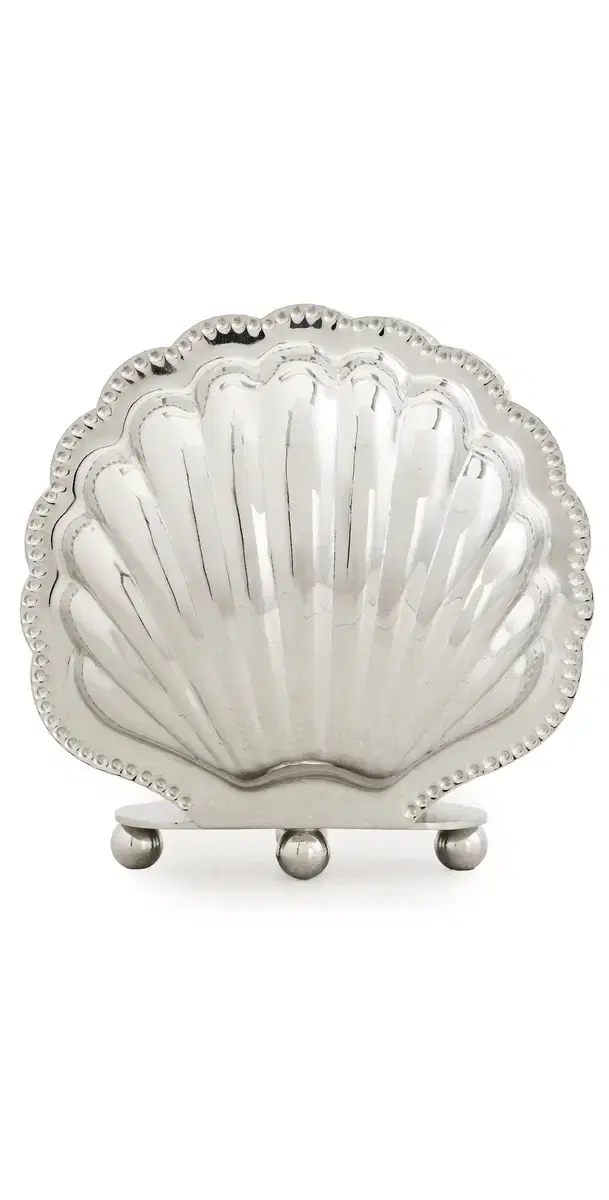 The Favorites Cap Ferrat Fan Shell Napkin Holder Polished Nickel One Size