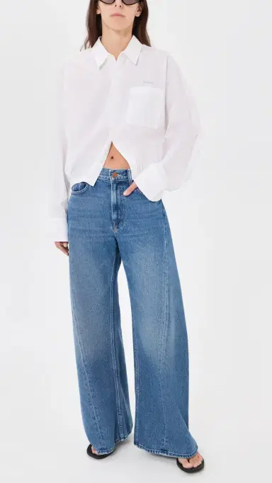 Mother Petite Lil Lemon Twist Sneak Jeans Rolling In The Dough | Thumbnail 5