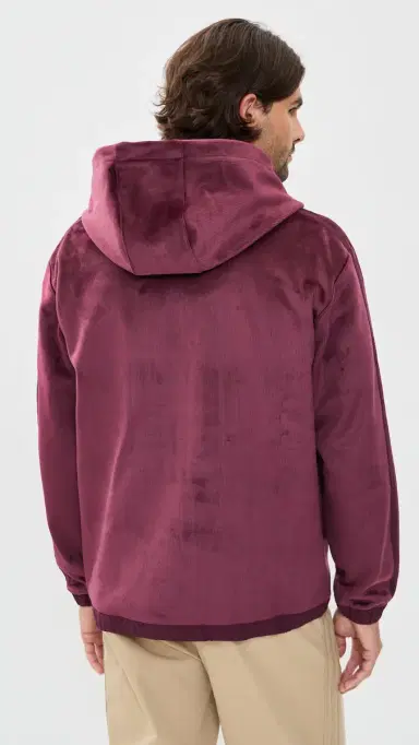 Adidas Golf Beyond Cozy Half-Zip Hoodie Maroon L | Thumbnail 3