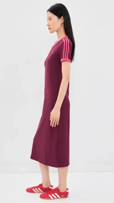 adidas 3 tripes Dress Maroon/Power Pink | Thumbnail 4 adidas 3 tripes Dress Maroon/Power Pink | Thumbnail 4