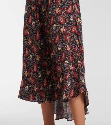 Rixo Amina floral crêpe de chine midi dress | Thumbnail 2
