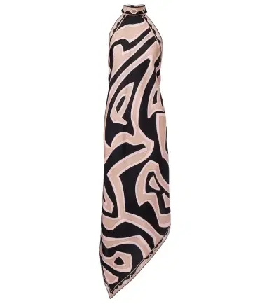 PUCCI Labirinto halterneck silk twill midi dress | Thumbnail 1 PUCCI Labirinto halterneck silk twill midi dress | Thumbnail 1