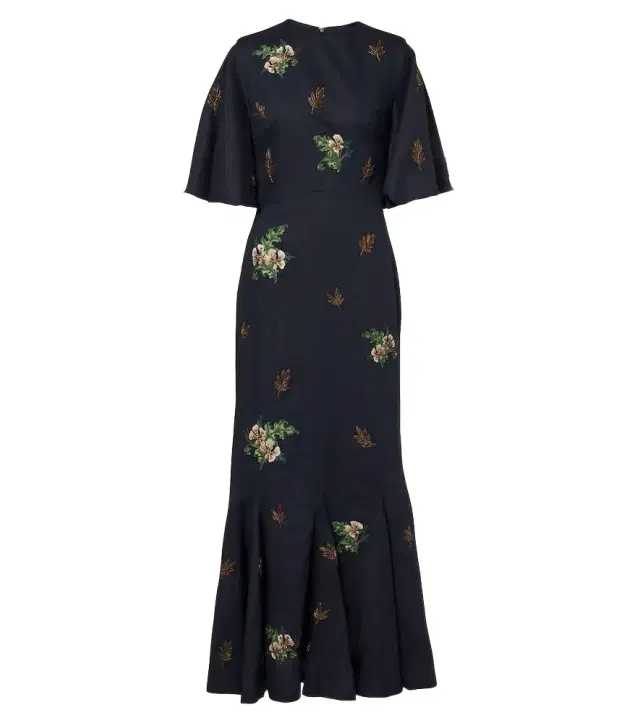 Agua by Agua Bendita Ave Anhelo floral linen maxi dress