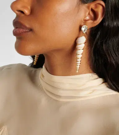 Jennifer Behr Embellished drop earrings | Thumbnail 6