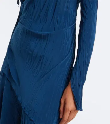 Victoria Beckham Asymmetric plissé midi dress | Thumbnail 6 Victoria Beckham Asymmetric plissé midi dress | Thumbnail 6