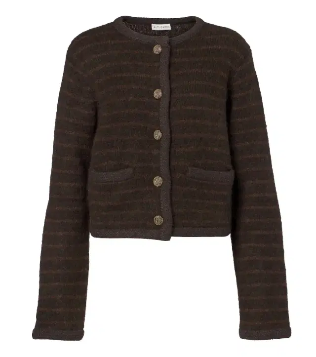 Altuzarra Mack striped wool-blend jacket