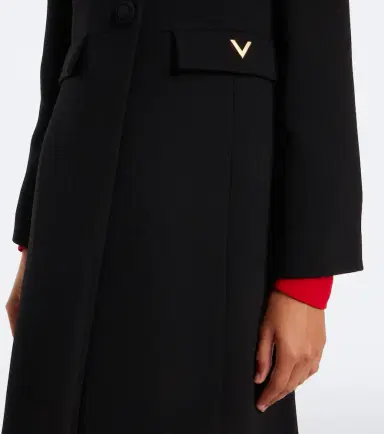 Valentino VGold virgin wool crêpe coat | Thumbnail 5