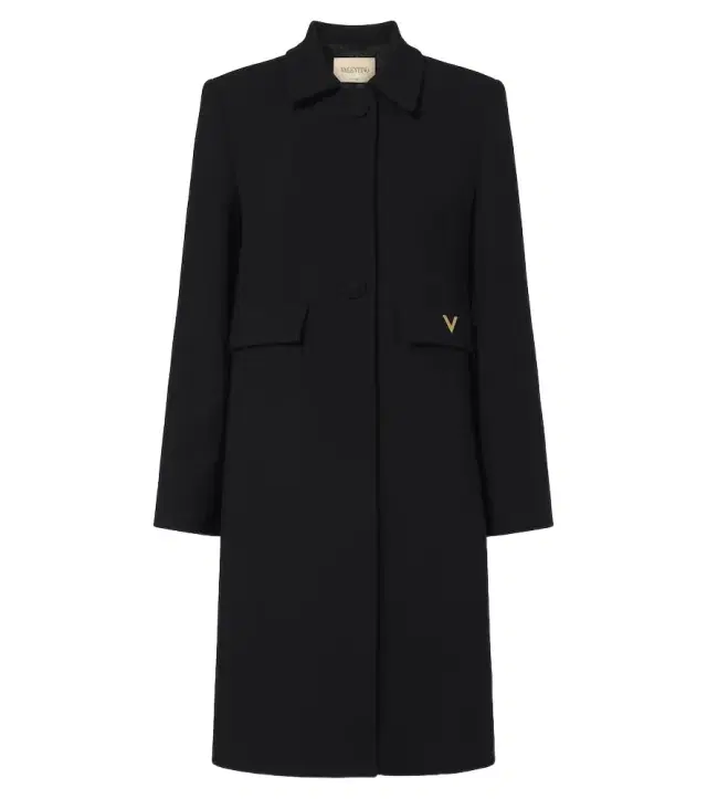 Valentino VGold virgin wool crêpe coat