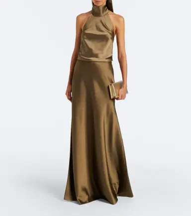 Ralph Lauren Collection Masina satin maxi skirt | Thumbnail 5