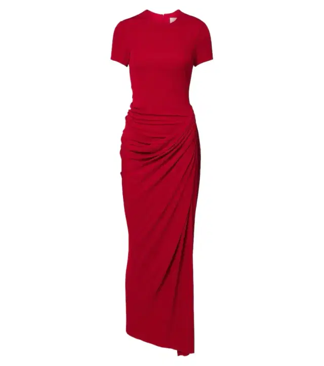 Erdem Draped jersey maxi dress