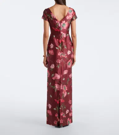 Erdem Floral satin gown | Thumbnail 3 Erdem Floral satin gown | Thumbnail 3