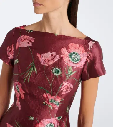 Erdem Floral satin gown | Thumbnail 4 Erdem Floral satin gown | Thumbnail 4