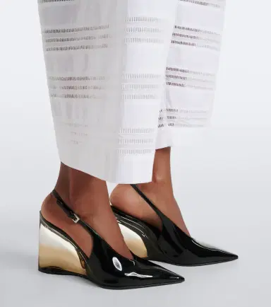 Alaïa Alaïa Invisible patent leather wedge pumps | Thumbnail 6 Alaïa Alaïa Invisible patent leather wedge pumps | Thumbnail 6