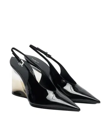 Alaïa Alaïa Invisible patent leather wedge pumps | Thumbnail 1 Alaïa Alaïa Invisible patent leather wedge pumps | Thumbnail 1
